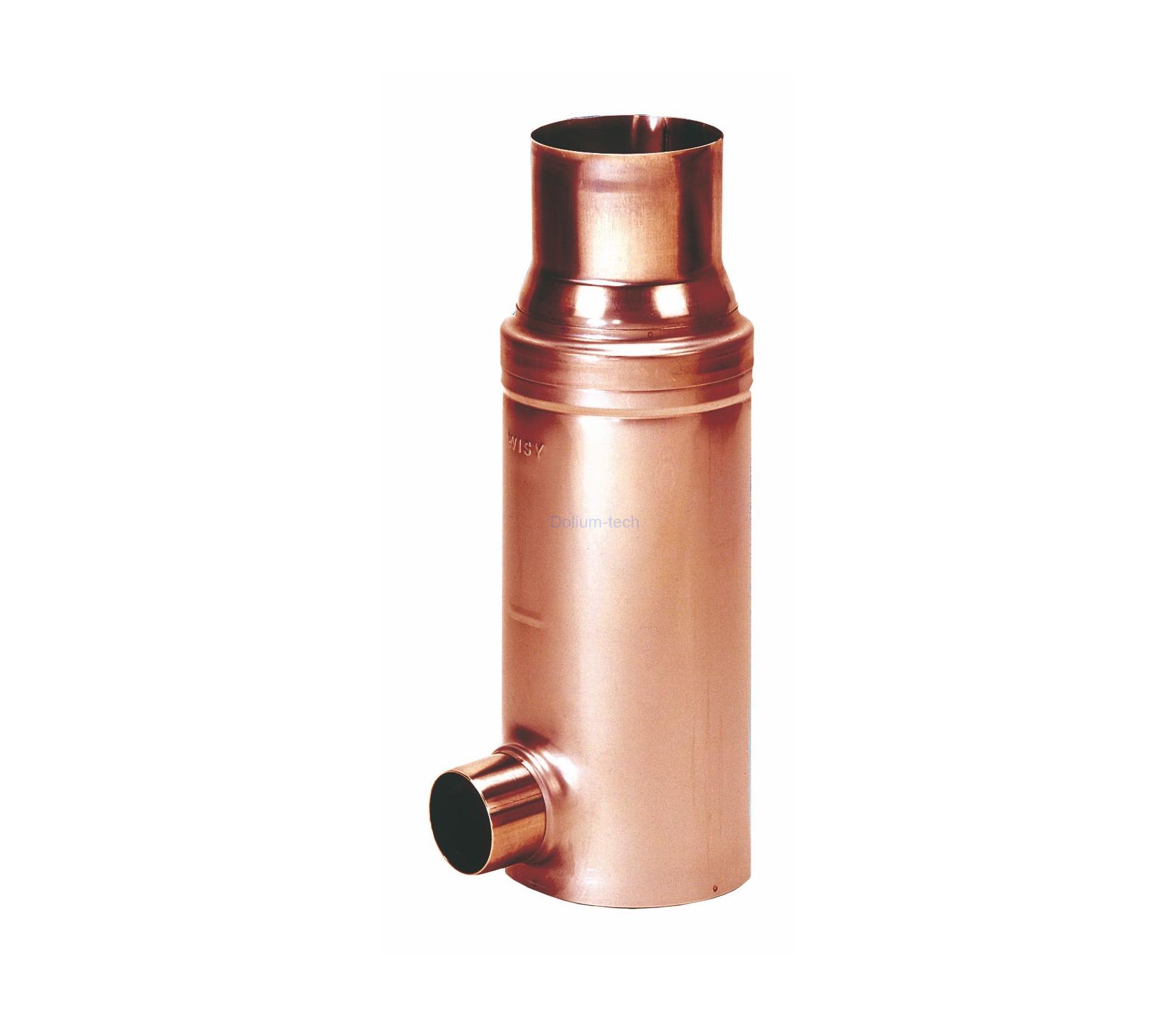 Okapový filtr FS 80 CU/měď, filtrační vložka nerez, jemnost 0,28 mm